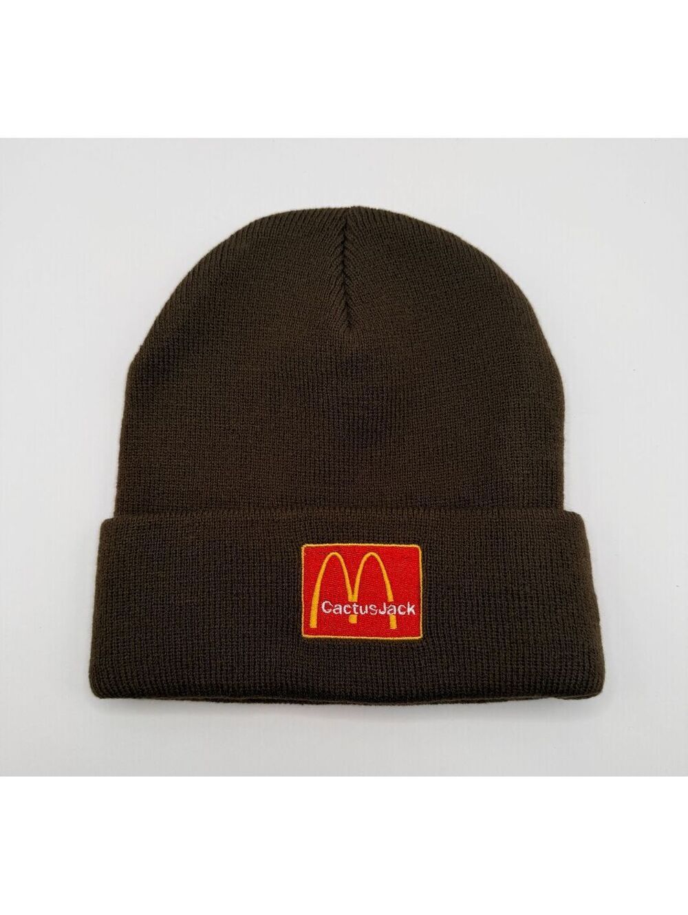 Travis Scott x McDonald's Cactus Jack I'm Lovin' It Brown Beanie FW20 Authentic